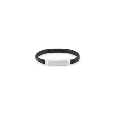 бижутерия,calvin,klein,magnify,bracelet,black,silver