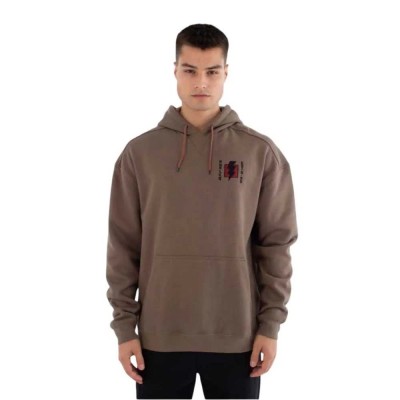 суичър,мъжки,пуловери,hurley,ironclad,heavyweight,hoodie,brown,(brown)