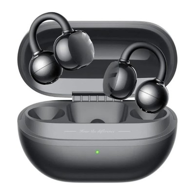 слушалки,слушалки,soundpeats,pop,clip,wireless,earphones,black