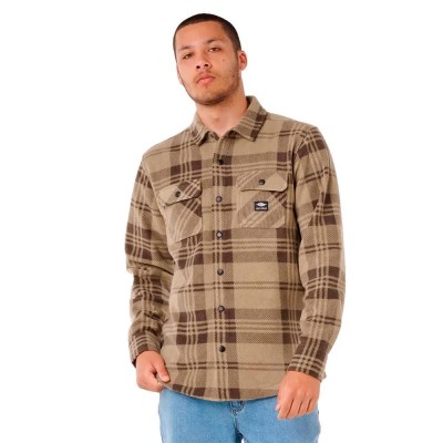 риза,с,дълъг,ръкав,мъжки,ризи,rip,curl,fun,times,polar,fleece,long,sleeve,shirt,brown,(khaki,rock)