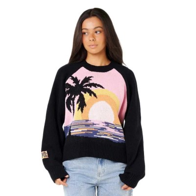 блуза,дамски,пуловери,дамски,плетени,дрехи,rip,curl,paradise,sweater,black,(black)
