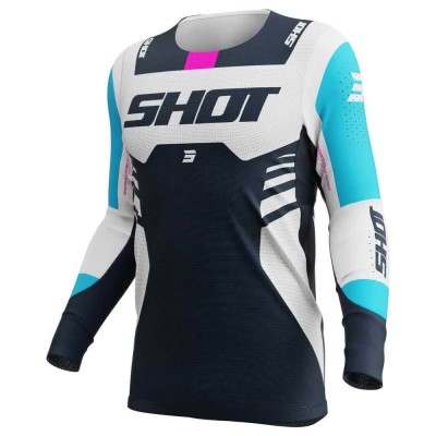 блуза,с,дълъг,ръкав,мъжки,тениски,дамски,тениски,shot,aerolite,sprint,long,sleeve,jersey,white,blue,(blue)