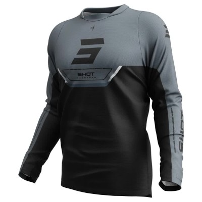 блуза,с,дълъг,ръкав,мъжки,тениски,дамски,тениски,shot,devo,daytona,long,sleeve,jersey,black,grey,(black)