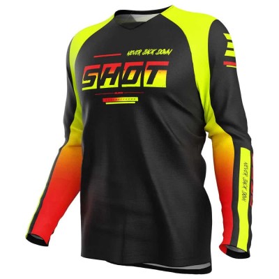 блуза,с,дълъг,ръкав,мъжки,тениски,дамски,тениски,shot,draw,block,long,sleeve,jersey,black,(neon,yellow)