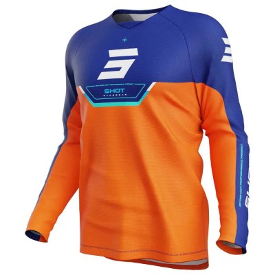 блуза,с,дълъг,ръкав,мъжки,тениски,дамски,тениски,shot,draw,daytona,long,sleeve,jersey,orange,blue,(orange)