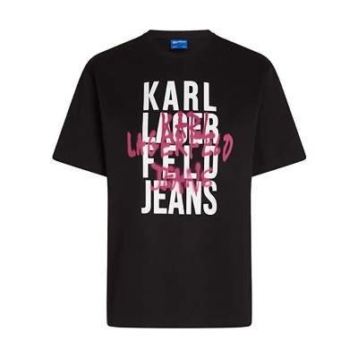 тениска,мъжки,тениски,дамски,тениски,karl,lagerfeld,jeans,b1w17057,short,sleeve,t,shirt,black,(black)