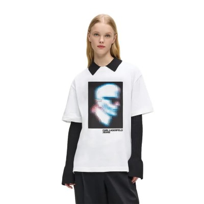 тениска,мъжки,тениски,дамски,тениски,karl,lagerfeld,jeans,b1w17061,short,sleeve,t,shirt,white,(white)