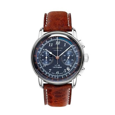часовник,часовници,zeppelin,7614,3,watch,brown,blue