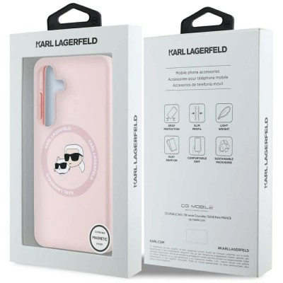 други,аксесоари,karl,lagerfeld,circle,magsafe,samsung,galaxy,s25,phone,case,pink,(pink)