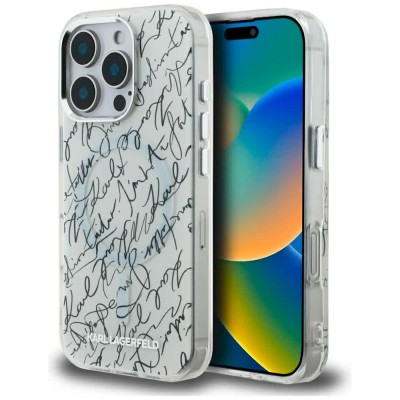 други,аксесоари,karl,lagerfeld,iphone,16,pro,max,phone,case,clear,(white)