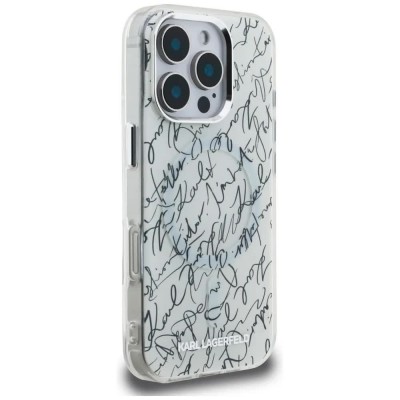 други,аксесоари,karl,lagerfeld,iphone,16,pro,phone,case,white,(white)