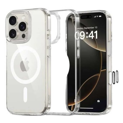 други,аксесоари,tech,protection,flexair,hybrid,magsafe,iphone,16,pro,max,phone,case,clear,(clear)