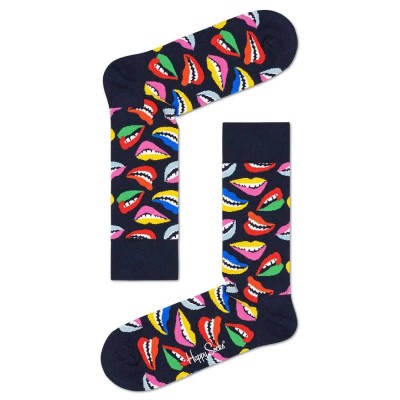 чорапи,дамски,чорапи,happy,socks,happy,sock,lips,long,socks,black,pink,green
