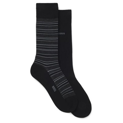 чорапи,мъжки,чорапи,дамски,чорапи,boss,50554523,socks,2,pairs,black,(black)