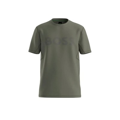 тениска,мъжки,тениски,дамски,тениски,boss,active,short,sleeve,t,shirt,green,(dark,beige)