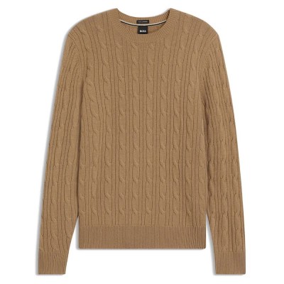 блуза,мъжки,пуловери,boss,hetico,10274959,sweater,brown,(medium,beige)