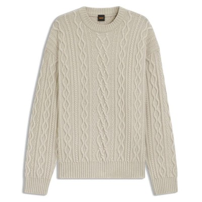 блуза,мъжки,пуловери,boss,kableto,10274233,sweater,beige,(light,beige)