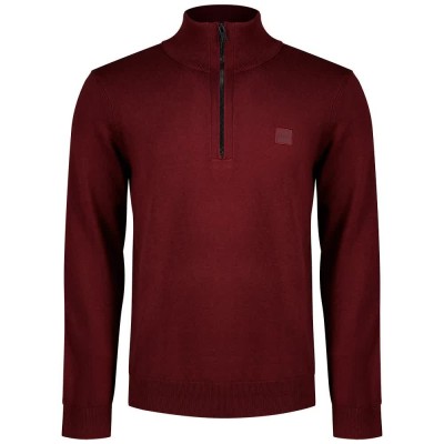 блуза,мъжки,пуловери,дамски,пуловери,boss,kanobix,s,10265846,orange,half,zip,sweater,red,(dark,red)