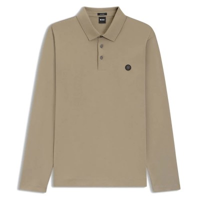 дамски,блузи,с,яка,мъжки,блузи,с,яка,boss,paley,10263030,long,sleeve,polo,brown,(open,brown)