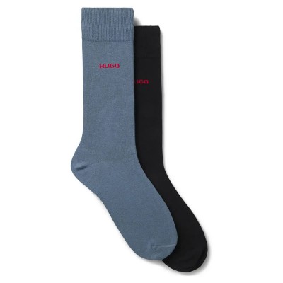 чорапи,мъжки,чорапи,hugo,50468099,socks,2,pairs,blue,black,(open,blue)