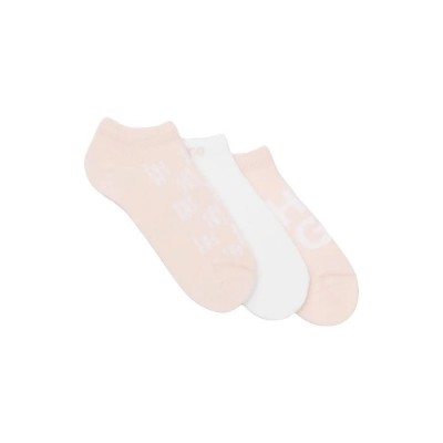 чорапи,мъжки,чорапи,дамски,чорапи,hugo,50553447,socks,3,pairs,white,pink,(light,pastel,pink)
