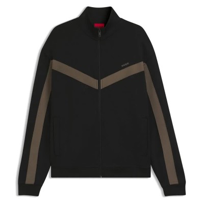 блуза,мъжки,пуловери,hugo,darti,10249830,full,zip,sweatshirt,black,(black)