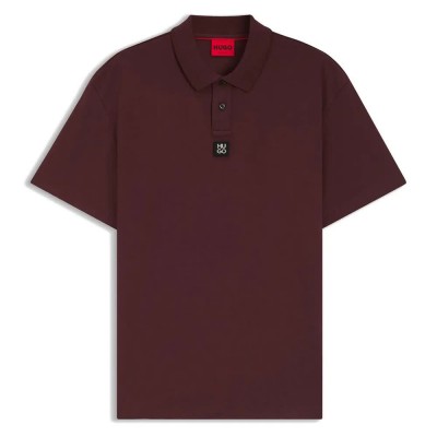 дамски,блузи,с,яка,мъжки,блузи,с,яка,hugo,deabono,d,10261766,red,short,sleeve,polo,brown,red,(open,brown)