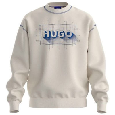 блуза,мъжки,пуловери,hugo,nothalic,10277048,blue,sweatshirt,white,(open,white)