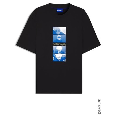 тениска,мъжки,тениски,дамски,тениски,hugo,nuley,10272987,blue,t,shirt,black,(black)