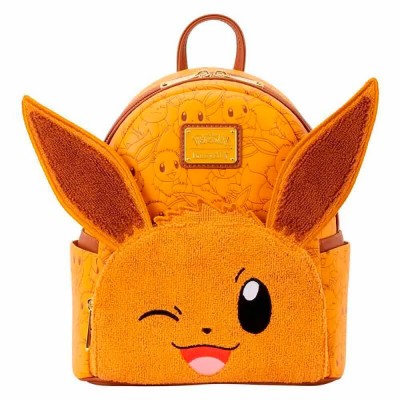 раница,раници,loungefly,eevee,pokemon,backpack,brown