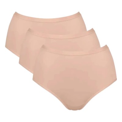 дамско,бельо,дамски,бикини,и,танкини,sloggi,go,daily,cotton,high,waist,panties,3,units,beige,(new,beige)