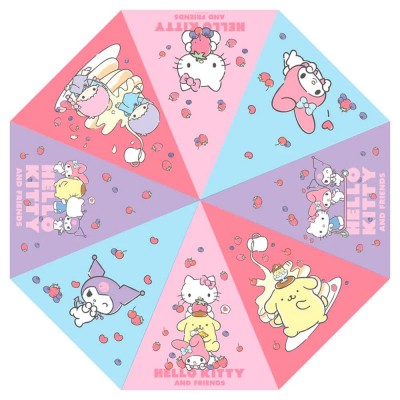 чадър,чадъри,sakami,merchandise,hello,kitty,friends,sanrio,&,umbrella,pink,(multicolor)