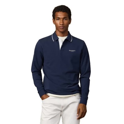 мъжки,блузи,с,яка,hackett,heritage,ess,long,sleeve,polo,blue,(old,navy)