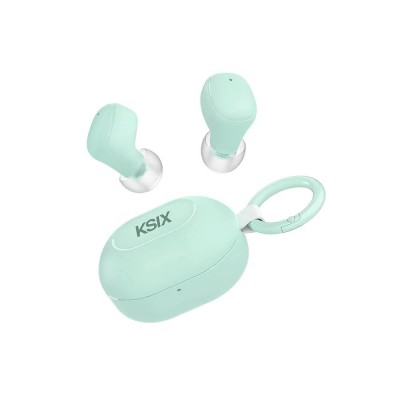 слушалки,слушалки,ksix,neutron,usb,c,wireless,earphones,green