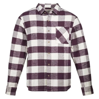 карирана,риза,мъжки,ризи,dolomite,flanell,check,long,sleeve,shirt,latte,beige,cosmic,red