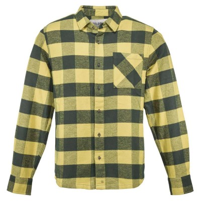 карирана,риза,мъжки,ризи,dolomite,flanell,check,long,sleeve,shirt,spice,yellow,tree,green