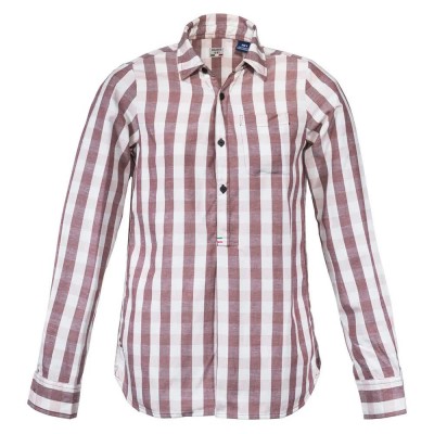 карирана,риза,дамски,блузи,дамски,ризи,dolomite,seren,check,long,sleeve,shirt,oxblood,red,blast,beige