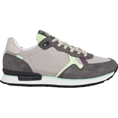 маратонки,дамски,маратонки,pepe,jeans,brit,air,trainers,smoke,grey