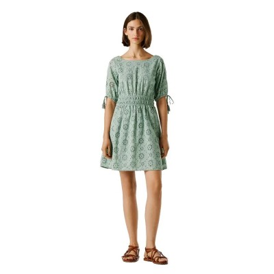 рокля,дамски,поли,и,рокли,pepe,jeans,chiara,short,sleeve,short,dress,green,(bleach,green)