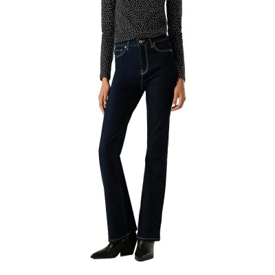 дамски,панталони,pepe,jeans,dion,flare,fit,high,waist,jeans,blue,(denim,clean,dark,indigo)