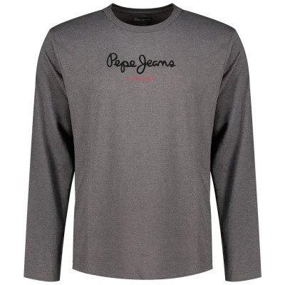 тениска,мъжки,тениски,дамски,тениски,pepe,jeans,eggo,long,sleeve,t,shirt,grey,(marl,grey)