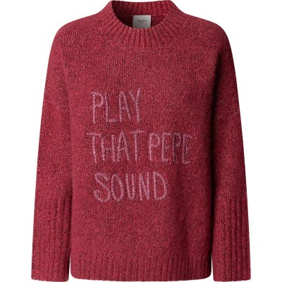 блуза,дамски,пуловери,дамски,плетени,дрехи,pepe,jeans,elicia,sweater,red,(penn,pink)