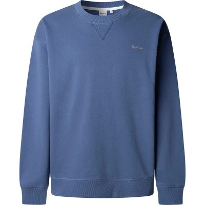 блуза,мъжки,пуловери,pepe,jeans,geo,small,logo,sweatshirt,blue,(washed,navy,blue)