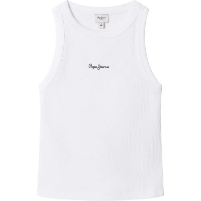 тениска,мъжки,тениски,дамски,тениски,pepe,jeans,giselle,sleeveless,t,shirt,white,(white)