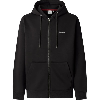 блуза,мъжки,пуловери,pepe,jeans,griffin,full,zip,sweatshirt,black,(black)