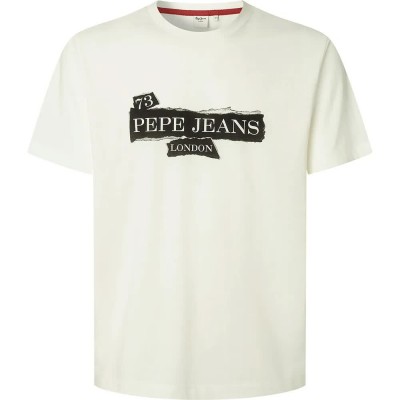 тениска,мъжки,тениски,pepe,jeans,griffin,short,sleeve,t,shirt,white,(off,white)