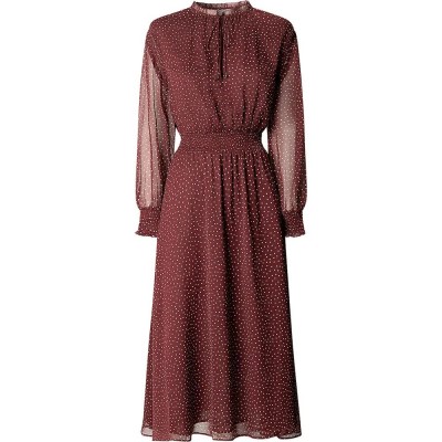 рокля,дамски,поли,и,рокли,pepe,jeans,mariette,long,sleeve,midi,dress,red,(lotus,red)