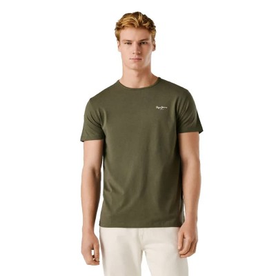 тениска,мъжки,тениски,дамски,тениски,pepe,jeans,original,basic,3n,short,sleeve,t,shirt,green,(olive,green)