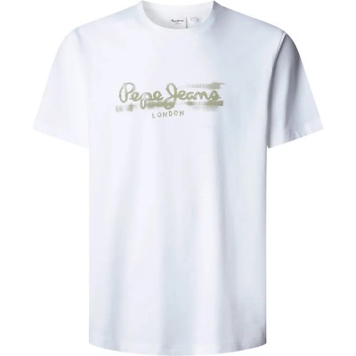 тениска,мъжки,тениски,дамски,тениски,pepe,jeans,seasonal,logo,fantasy,3,short,sleeve,t,shirt,white,(white)