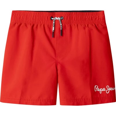 бански,гащета,детски,бански,костюми,pepe,jeans,solid,swimming,shorts,red,(crispy,red)